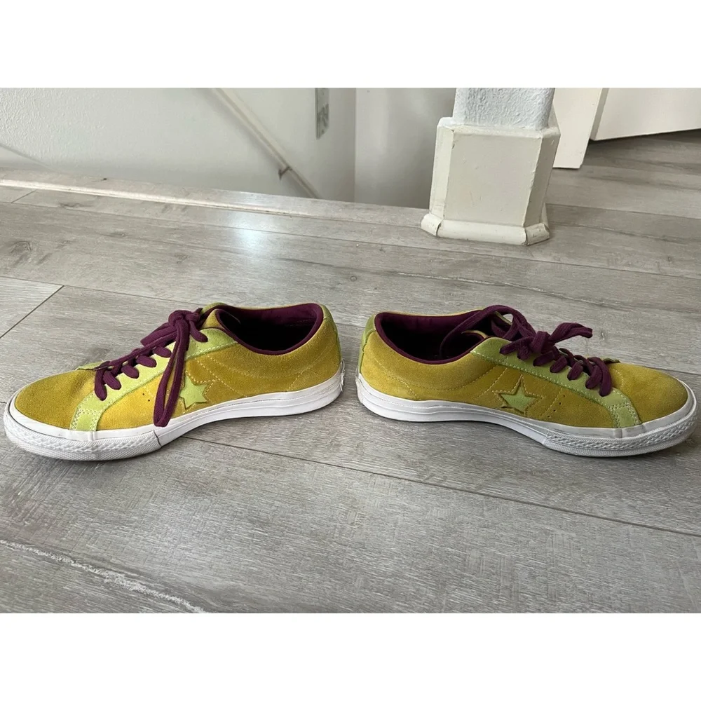 Converse One Star OX Sneakers - Apple Green/Sharp Green - Picture 2 of 9